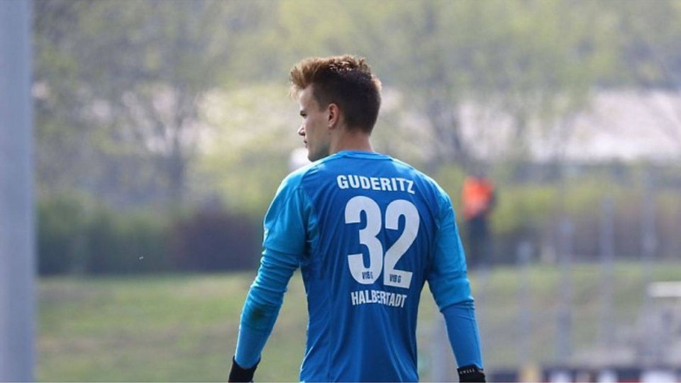 VfB-Stammtorhüter Fabian Guderitz steht vor einem Wechsel nach Nordhausen.               F: Bernd Peter