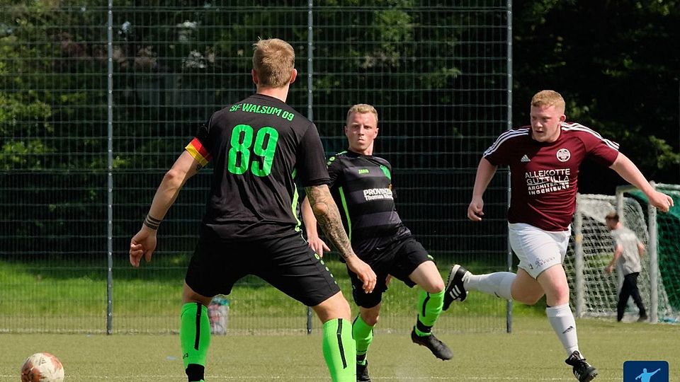 Die Sportfreunde Walsum 09 standen beim Abpfiff nur noch zu siebt auf dem Platz.