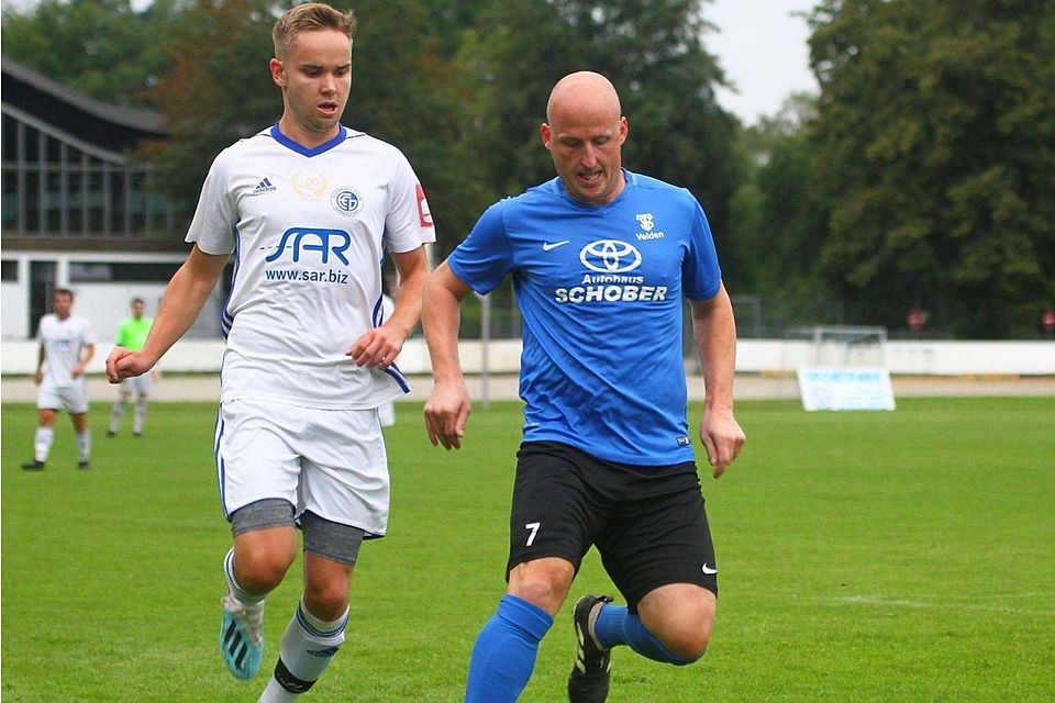 Auch im fortgeschrittenen Fußballeralter ist der Linksfuß beim TSV Velden noch eine unverzichtbare Stütze 