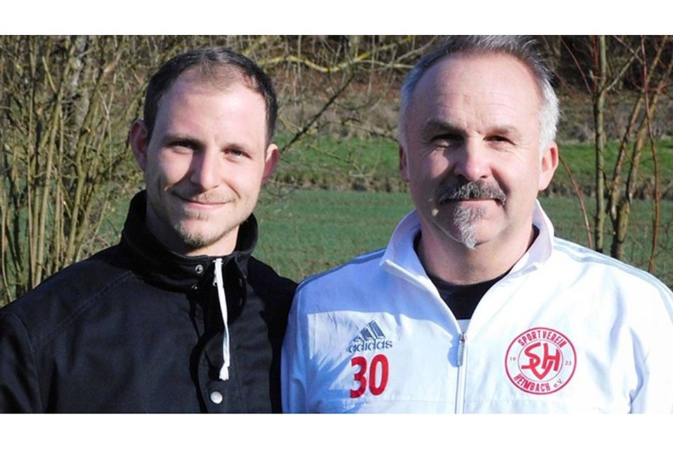 Simon Kemmet (links) kickt ab Mai für den SV Heimbach, Trainer Michael Heinelt coacht auch kommende Saison den A-Kreisligisten. | Foto: Verein