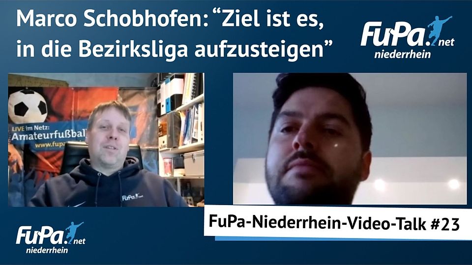 Marco Schobhofen spricht im Talk über die Ziele mit TuSpo Richrath und wie es in die Bezirksliga gehen soll.