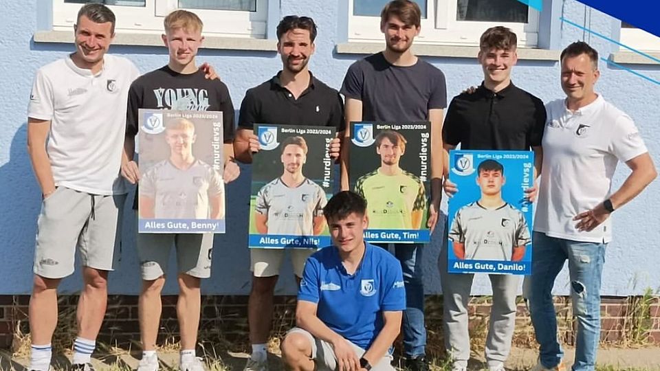 Die Berlin-Liga Mannschaft verabschiedete fünf Spieler in diesem Sommer. 