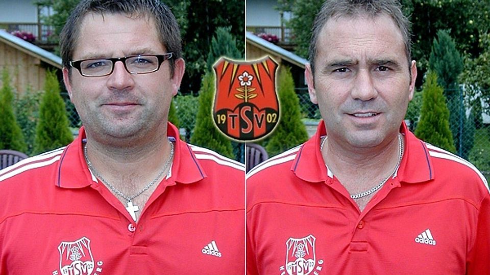 Das neue Trainerduo Werner Heuberger (links) und Fritz Hof soll den TSV zum Klassenerhalt führen.  Montage: Wagner