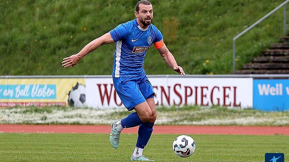 Eintracht-Kapitän Deniz Darcan wusste beim Kantersieg in Steinwenden mit drei Toren zu überzeugen.