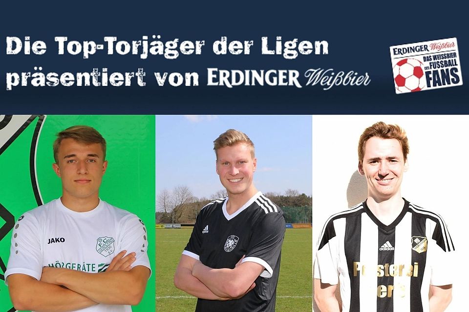 Lukas Achhammer und Christian Lorenz (links/ Mitte) führen die Torschützenliste momentan mit je zwölf Treffern an, Florian Berthold steht mit nur einem Tor weniger auf dem dritten Platz.