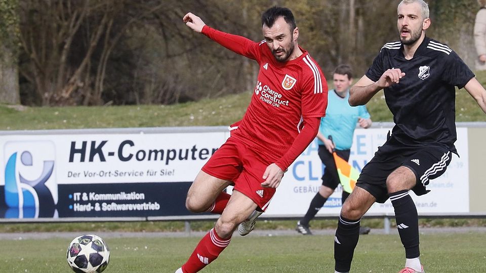 Pechvogel: Dario Turkman (l.) traf gleich zweimal Aluminium. Ansonsten kam von Allershausen aber nicht viel.
