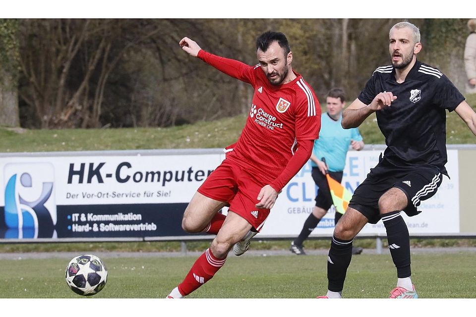 Pechvogel: Dario Turkman (l.) traf gleich zweimal Aluminium. Ansonsten kam von Allershausen aber nicht viel.