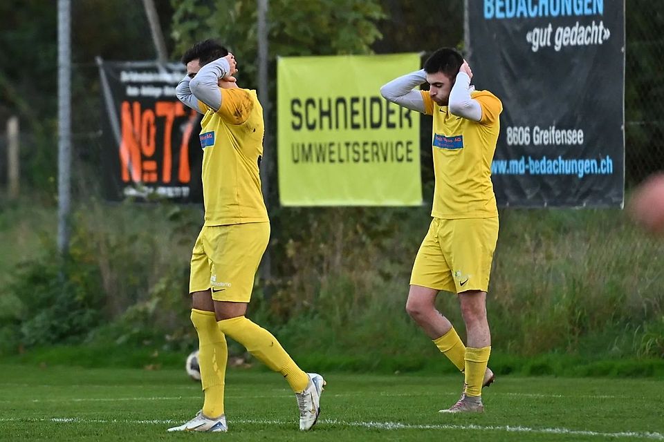 Oh weh - für den FC Greifensee sieht es nach der Vorrunde nicht gut aus.