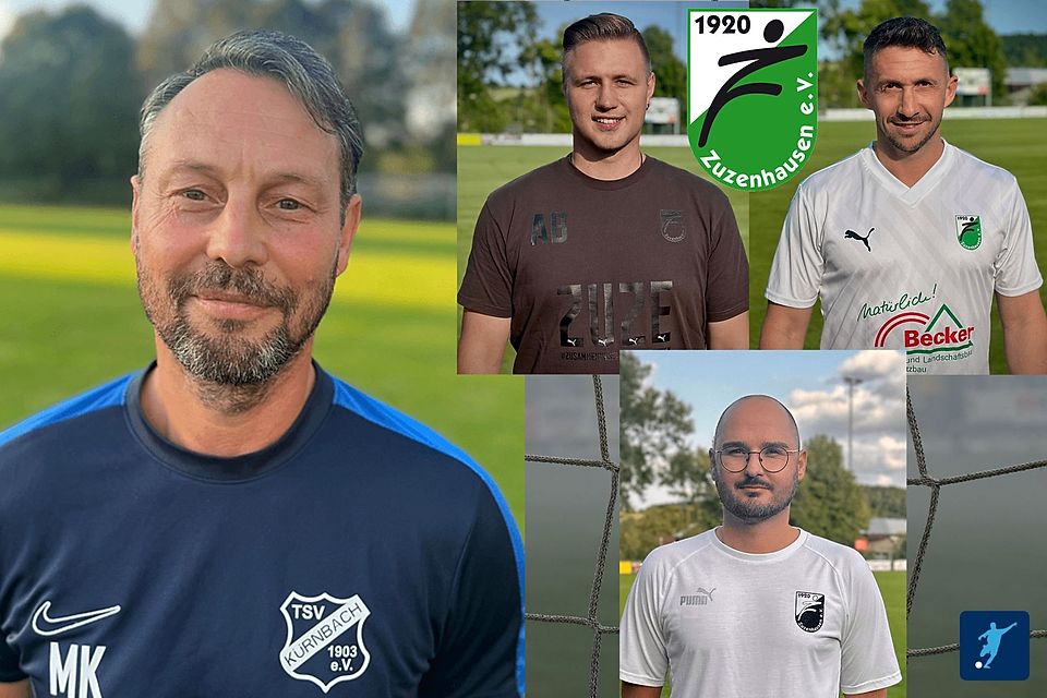 Mike Kronwald (l.) ist nicht mehr Trainer des FC Zuzenhausen. Die bisherigen Co-Trainer Andreas Bürger (oben mitte) und Marc Schneckenberger bleiben dem Klub erhalten. Der ehemalige Coach Steffen Schieck (unten rechts) hilft in beratender Funktion. Mike Kronwald (l.) ist nicht mehr Trainer des FC Zuzenhausen. Die bisherigen Co-Trainer Andreas Bürger (oben mitte) und Marc Schneckenberger bleiben dem Klub erhalten. Der ehemalige Coach Steffen Schieck (unten rechts) hilft in beratender Funktion.