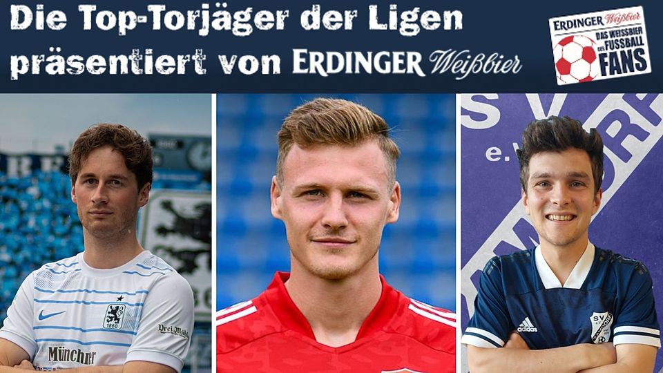 Ferdinand Schwarz (r.) steht nach seinem Doppelpack am Wochenende neben Stefan Lechner und Selim Magat auf Rang drei der Torschützenliste der Münchner Kreisligen.