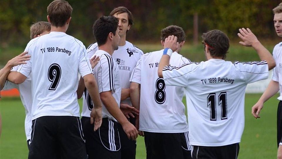Jubelten am häufigsten: Die Kicker des TV Parsberg.
