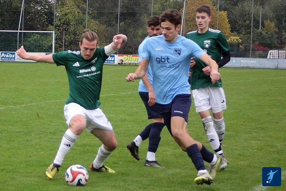 Der RSV Ittling um Kapitän Florian Hilmer (li) musste zuletzt gegen den SV Motzing eine bittere 4:3 Niederlage hinnehmen. Im Topspiel gegen den SV Prackenbach erhoffen sich die Grün-Weißen jedoch einen anderen Ausgang. Der RSV Ittling um Kapitän Florian Hilmer (li) musste zuletzt gegen den SV Motzing eine bittere 4:3 Niederlage hinnehmen. Im Topspiel gegen den SV Prackenbach erhoffen sich die Grün-Weißen jedoch einen anderen Ausgang.