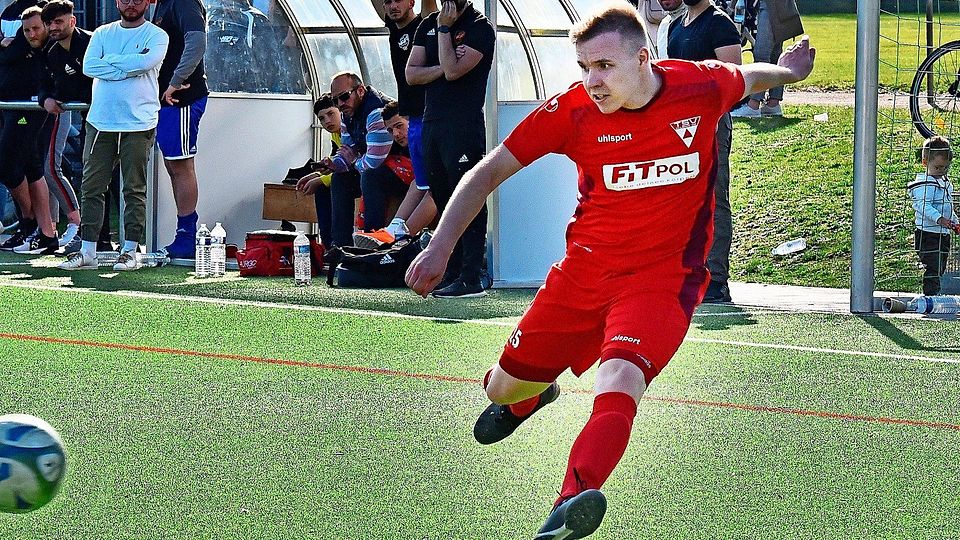 Eine Vorlage und der Siegtreffer: Außenverteidiger Patrick Härle hatte im Spiel beim SV Neresheim maßgeblichen Anteil am Sieg der Weilimdorfer.
