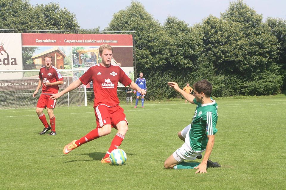 Sechs Punkte holte der FC Leschede (in grün) am Wochenende durch Siege gegen Geeste und Emslage. F: Lukas Hemelt