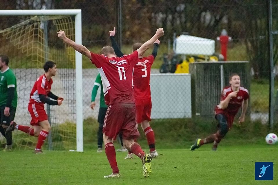 Jubel bei der SG Betzigau/Wildpoldsried. Gegen Neugablonz gelang der erhoffte Heimsieg.