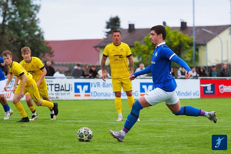 Schretzheims Jonas Behringer gelang auch im Derby beim FC Lauingen ein Dreierpack.