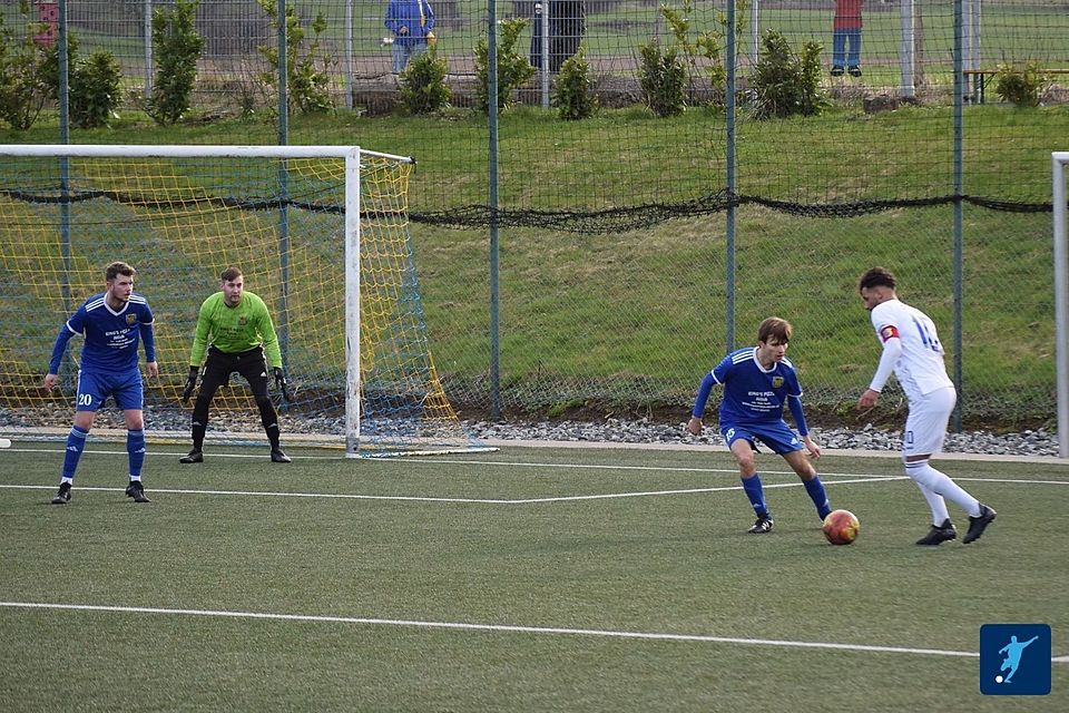 Mergim Statovci erzielte das zwischenzeitliche 3:0 gegen den Hambacher Spielverein.