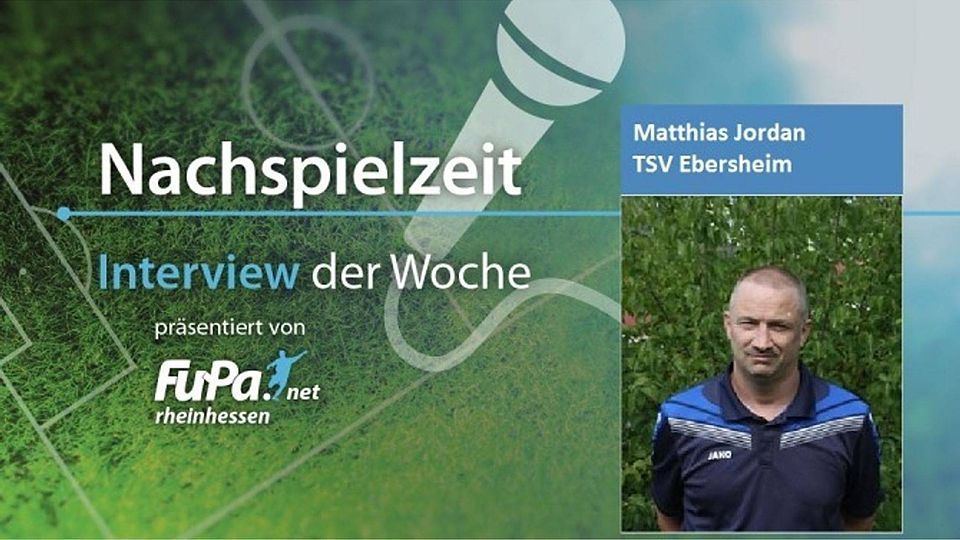 Heutiger Gast unserer wöchentlichen Rubrik "Interview der Woche": Matthias Jordan, Trainer des TSV Ebersheim   F:Ig0rZh – stock.adobe/TSV Ebersheim