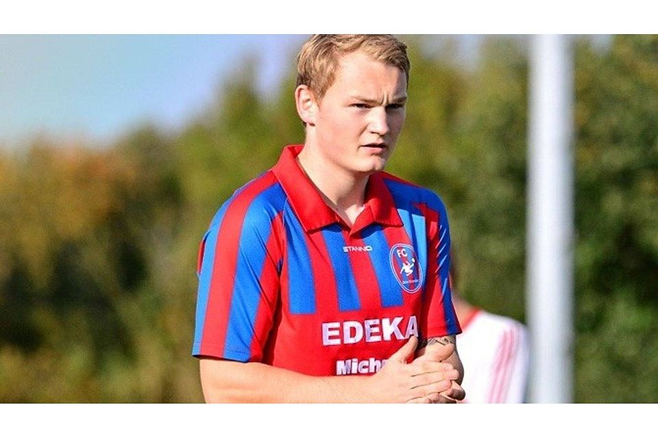 Calvin Nordsiek zeichnete sich als Doppeltorschütze aus.           (Foto: Budde)