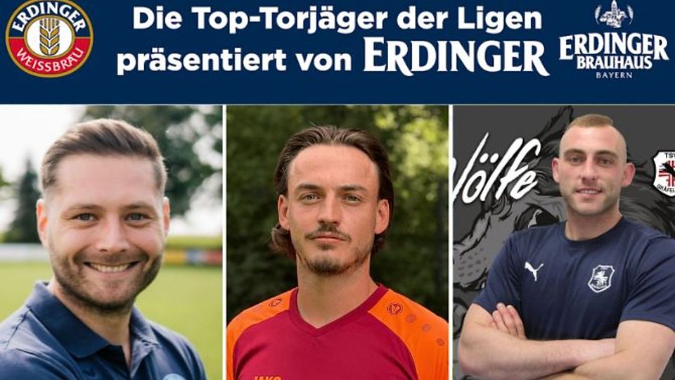 Man merkt, er hat mal höher gespielt: Peter Schädler (Mi.). Doch auch Robert Friedrich (li.) und Kamil Temproale (re.) treffen, wie sie wollen.