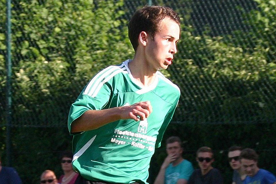 Der Wengenhausener Hannes Reichherzer traf zum 1:0 für die U19 des TSV Nördlingen.  Foto: Klaus Jais