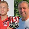 Markus Schaller (links) und Alfred Geis (rechts) übernehmen für den Rest der Saison die TSG Augsburg.  Fotos: FuPa