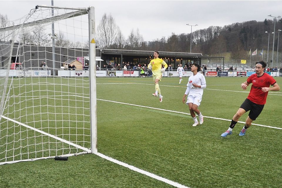 Veljko Vukasinovic hat soeben das 2:1 für den FCWB erzielt.