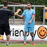 v.li.: Trainer Alper Kayabunar (Türkgücü München), Ünal Tosun (Türkgücü München), 20.07.2024, Heimstetten (Deutschland),