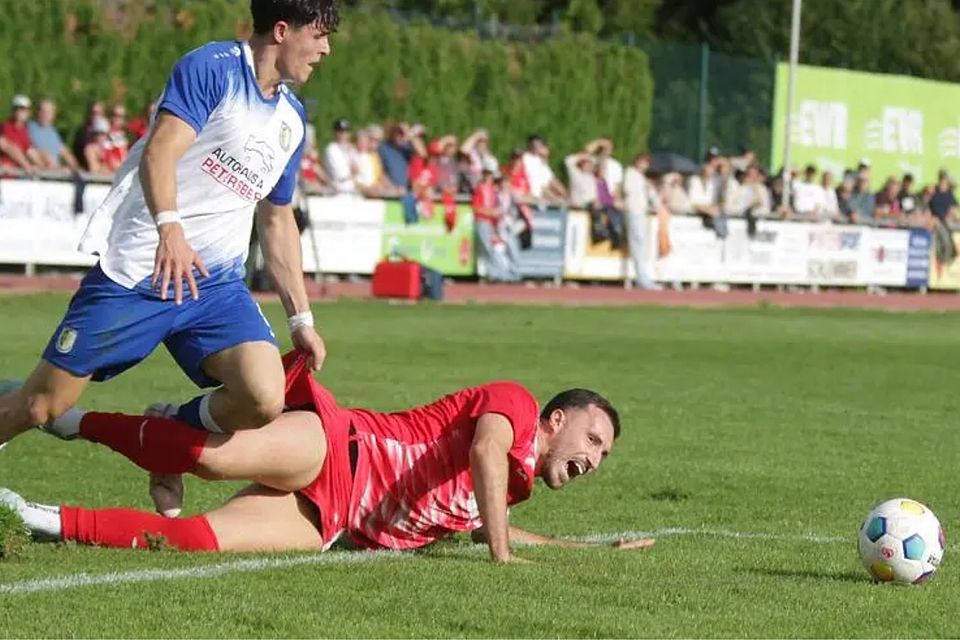 Joker Christopher Hahn (oben) machte gegen Wormatia viel Betrieb.