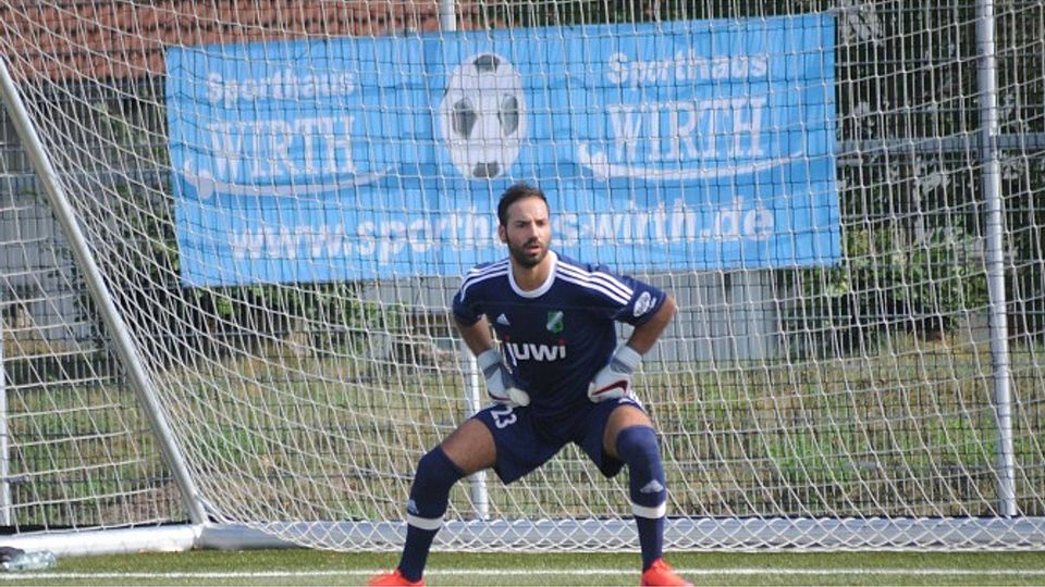 Er hielt beim Hinspiel in Speyer die Null fest: Alemannia-Kepper Pasquale Patria.	Archivfoto: Norbert Jahn