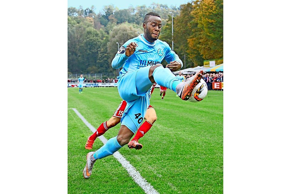 Erich Berko spielt bei den Kickers gerne seine Schnelligkeit aus.  Foto: Baumann