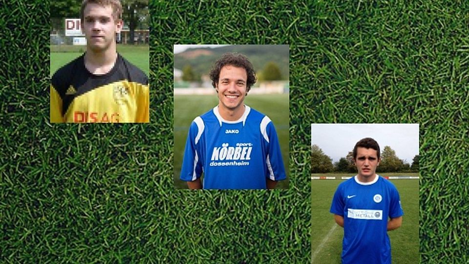 Daniel Zahnleiter (li.), Matthias Klauditz (mi.) und Egzon Abdullahn sind die drei Dauerbrenner der Landesliga Rhein-Neckar.