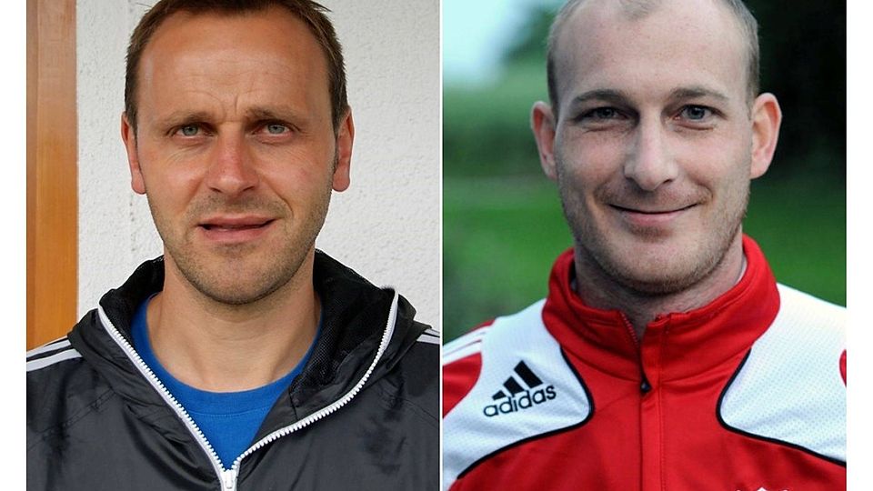 Stefan Steinl (l.) löst  bei der DJK Ursensollen in der neuen Saison Tobias Rösl (r.) ab. Fotos: DJK-SB Amberg/DJK Ursensollen