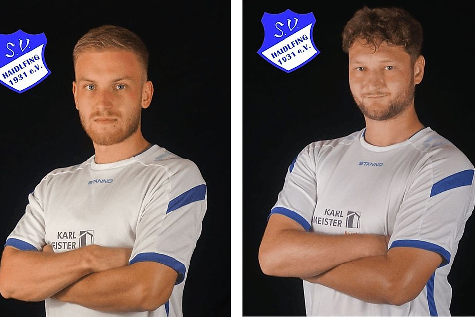 Christoph Stoiber (li.) und Max Reithmaier werden weiter für die Seniorenteams des SV Haidlfing zuständig sein 