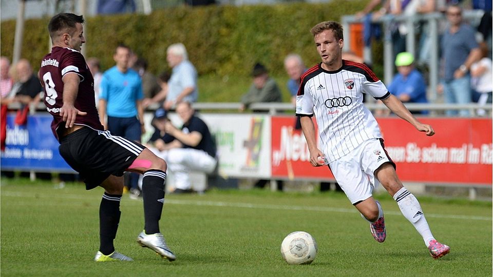 Im Vorwärtsgang: Steffen Jainta (rechts) wechselt vom Regionalliga-Klassenkameraden FC Ingolstadt 04 II zur SpVgg Oberfranken Bayreuth und wird nach seinem Außenbandriss Mitte Juli wieder eingreifen könnenF: Leifer