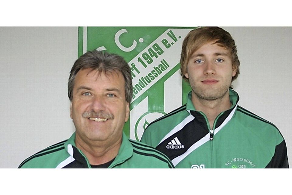 Vater Dietmar und Sohn Thomas Hofmann werden in der neuen Saison beim SC Worzeldorf sportlich das Sagen haben. (F.: oh)