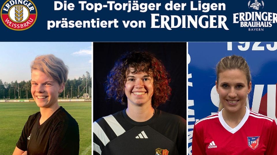 Kristina Spitzer (mitte) schnappt sich den Erdinger-Hauptgewinn. Melanie Tremml (links) und Lisa-Marie Miggisch (rechts) lauern dahinter.