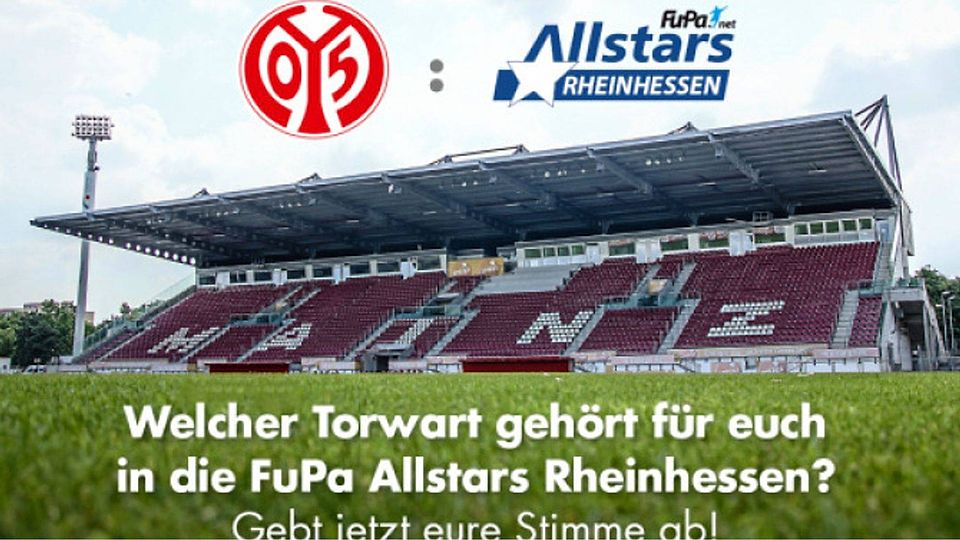Wir suchen den Torwart für die FuPa Allstars. Es liegt allein in euren Händen! Foto: 1. FSV Mainz 05