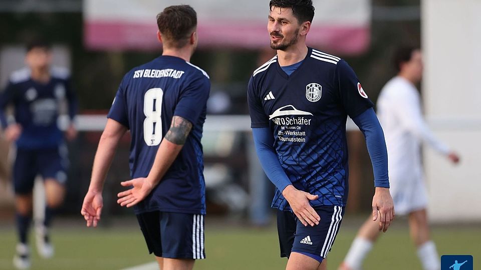 Letztes Liga-Spiel im Dress des TSV Bleidenstadt: Sebastian Gurok (rechts) kann mit seinem Trainer-Partner Mario Nogly (links) die Saison am Donnerstag gegen die TSG Wörsdorf mit dem Titel krönen.	
