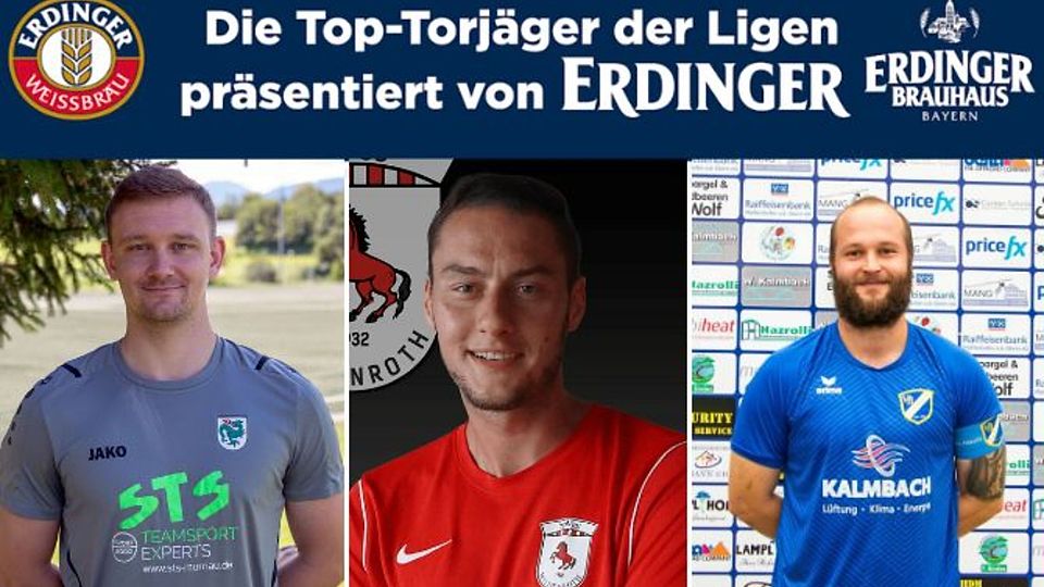 Maximilian Scheidl (M.) erzielte 33 Treffer in der abgelaufenen Spielzeit.
