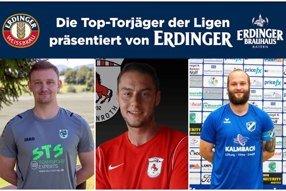 Maximilian Scheidl (M.) erzielte 33 Treffer in der abgelaufenen Spielzeit.