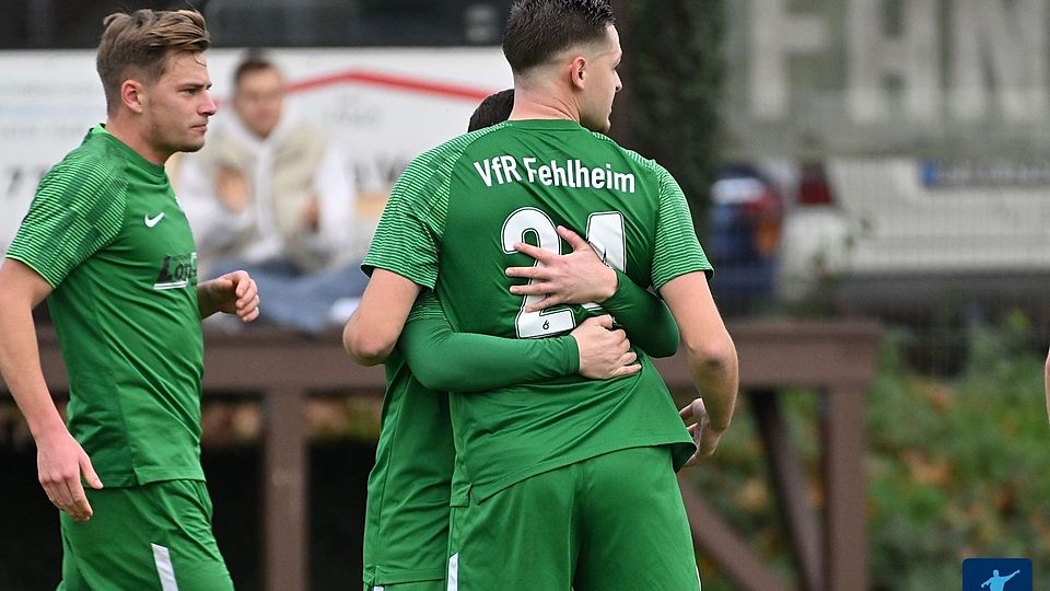 Jubeln konnte der VfR Fehlheim nach frühzeitigem Rückstand gegen den SV Hahn doch noch drei Mal.