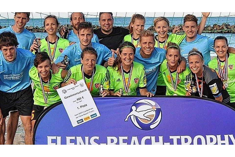 Den 1. Platz in der Frauenwertung sicherten sich die Beachkick Ladies Berlin. Blunck