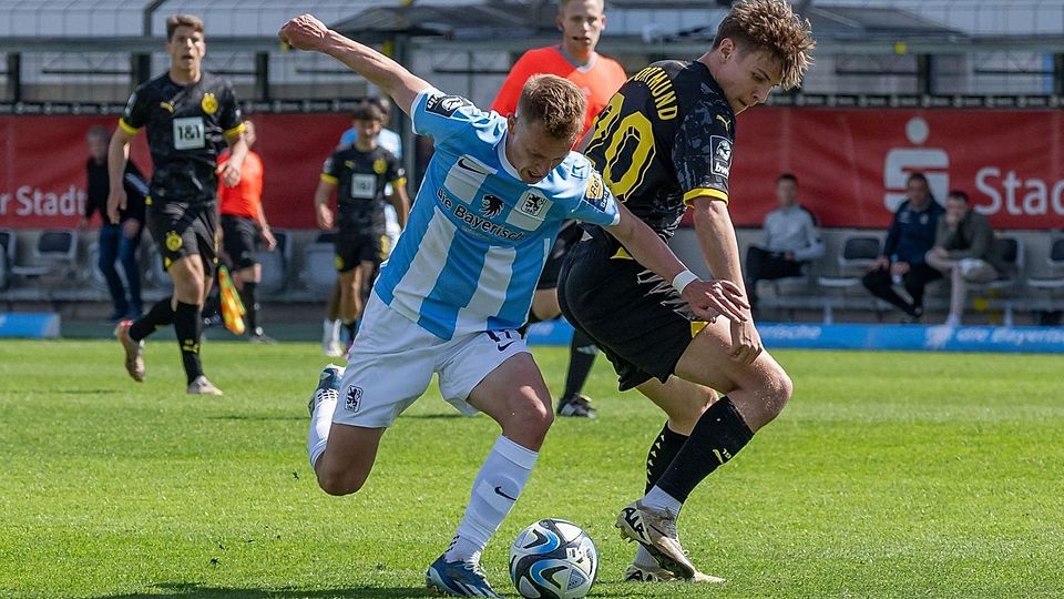 Definitiv: Fabian Greilinger (vorne) verlässt den TSV 1860 München.