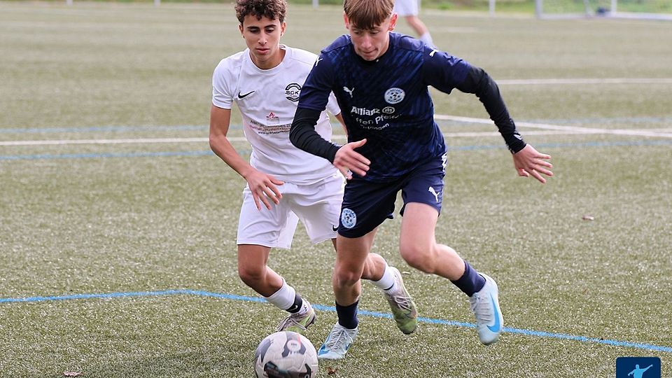 Walldorfs U16 (blau) gastiert im Viertelfinale am Mittwoch in Sandhausen.