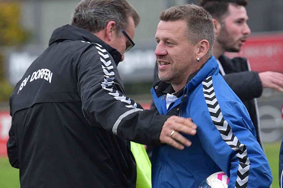 Servus, mach’s guad! Roland Grasser und Wolfgang Eicher (v. l.) werden am Saisonende als Trainer der A-Klassenmannschaft des TSV Dorfen abgelöst. 