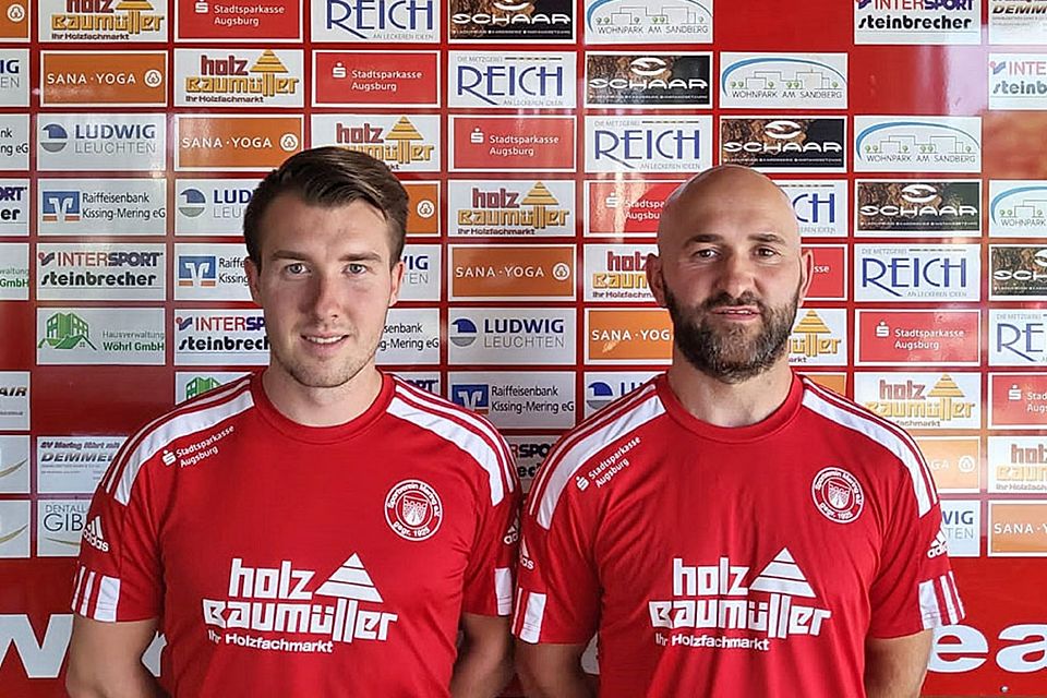 Trainersuche beendet: Dominik Sammer (links) und Bujar Bytyqi bilden das neue Duo beim SV Mering. 