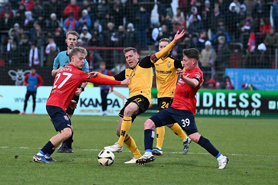 Im Hinspiel unterlag Haching Dresden mit 0:3.