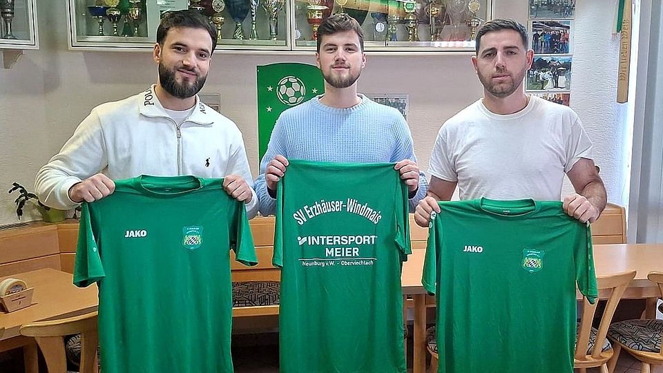 Zurück beim SV Erzhäuser-Windmais (von links): Gentaurin Mehmeti, Labinot Mehmeti und Ardian Govori.