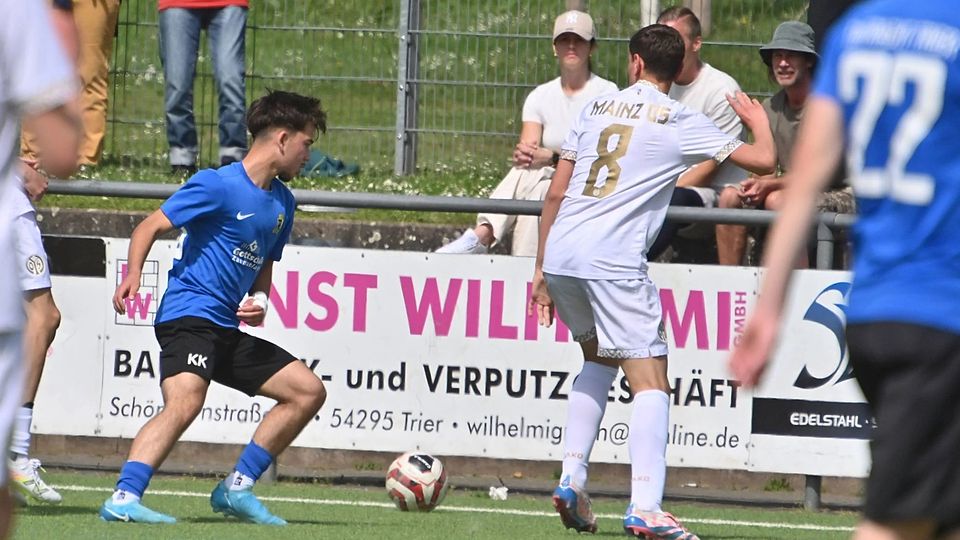 Kian Kunduru und der U15 von Eintracht Trier wäre gegen Mainz fast eine Überraschung gelungen.